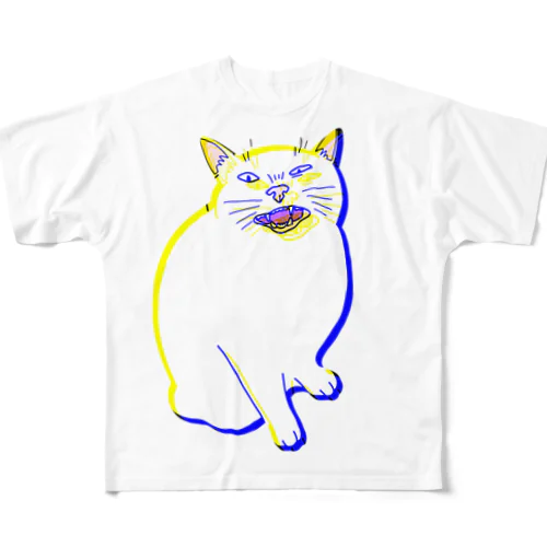 Blue yellow     フルグラフィックTシャツ