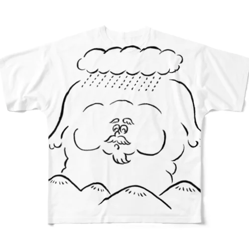 山じじい フルグラフィックTシャツ