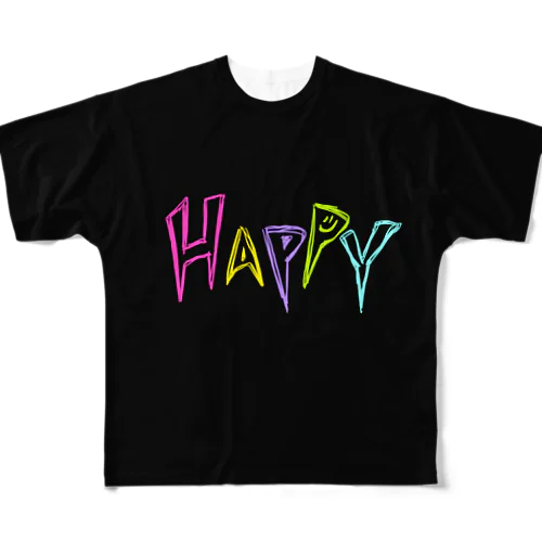 HAPPY All-Over Print T-Shirt