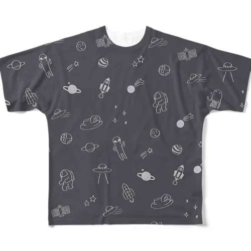 宇宙が好き！ All-Over Print T-Shirt