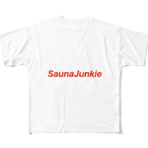 sauna junkie フルグラフィックTシャツ