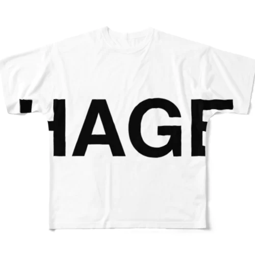 HAGE-ハゲ- フルグラフィックTシャツ