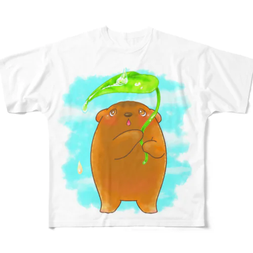 こぐまさんとしずく フルグラフィックTシャツ