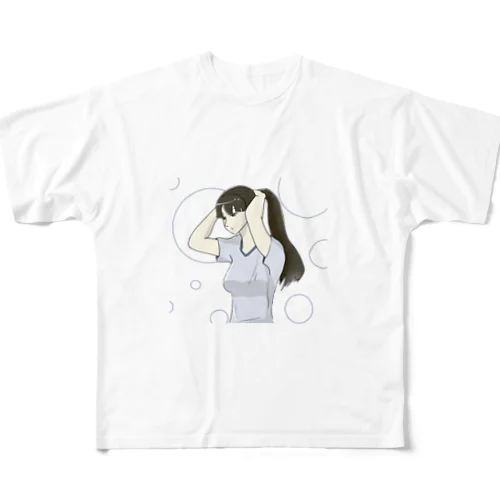 髪を結う人 All-Over Print T-Shirt