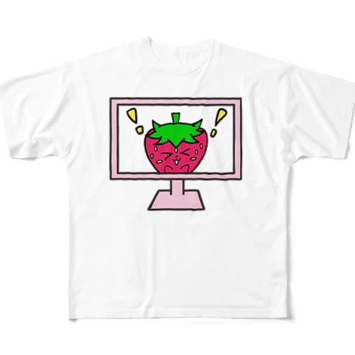 いちごのチーゴくん　テレビ フルグラフィックTシャツ