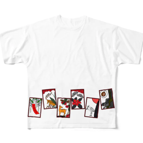 沖縄花札3 All-Over Print T-Shirt
