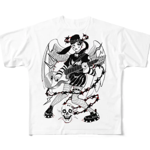 バンク女子 All-Over Print T-Shirt