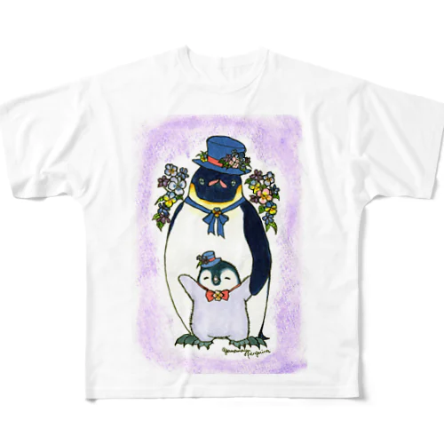 令和ぺんぎん－菫えんぺ－ フルグラフィックTシャツ