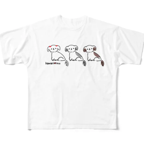 kawaii♥inu All-Over Print T-Shirt