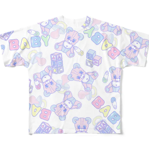 ばぶあちゃん All-Over Print T-Shirt