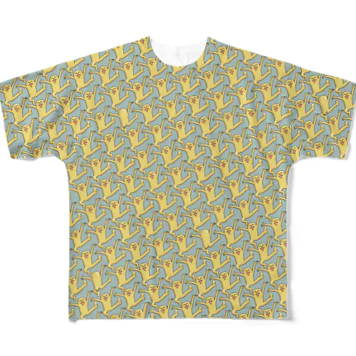 おどり格子 All-Over Print T-Shirt