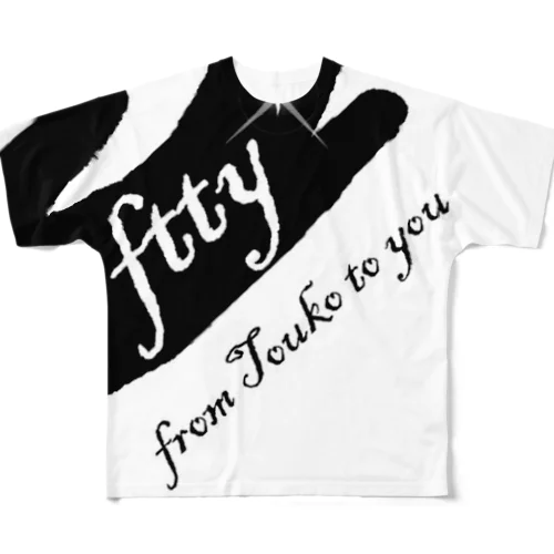 fttyロゴマーク All-Over Print T-Shirt