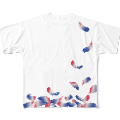 La familia de Tricolore(WHITE) All-Over Print T-Shirt