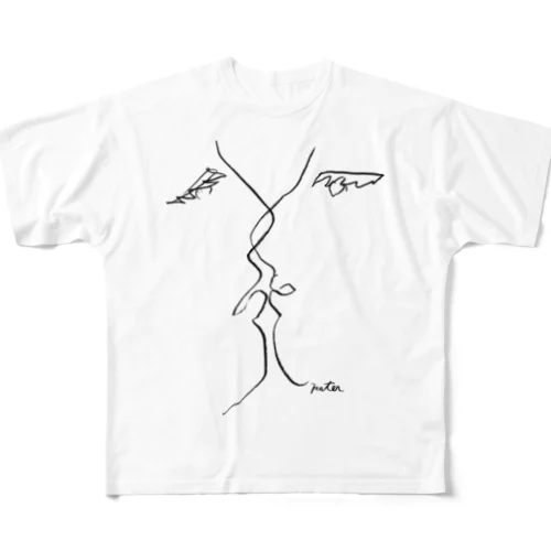 kiss All-Over Print T-Shirt