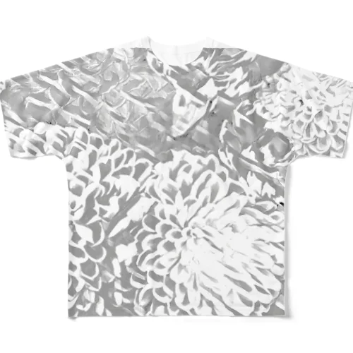 しろくろのおはな All-Over Print T-Shirt