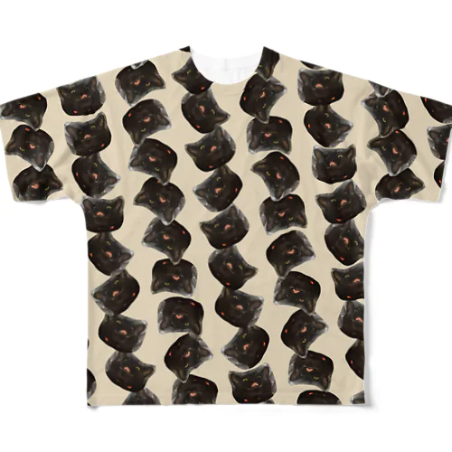 ねこ偏愛 All-Over Print T-Shirt