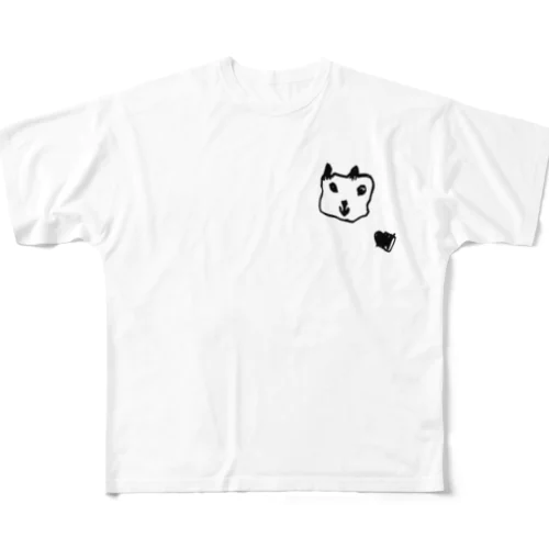 ニコニコにゃん All-Over Print T-Shirt