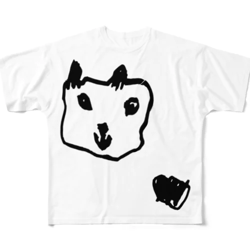 ニコニャン All-Over Print T-Shirt