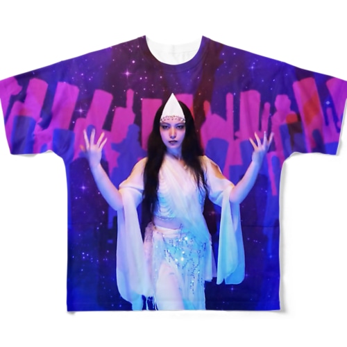 おばけ フルグラフィックTシャツ  All-Over Print T-Shirt
