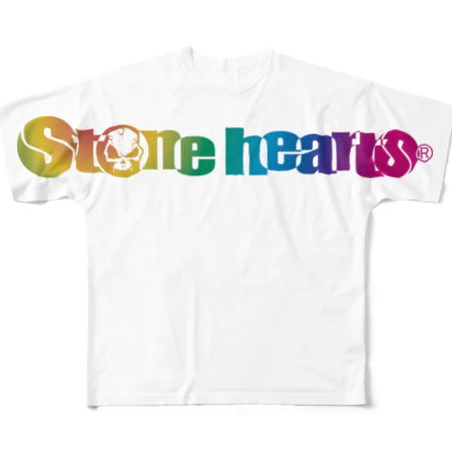 stonehearts英和ロゴ フルグラフィックTシャツ