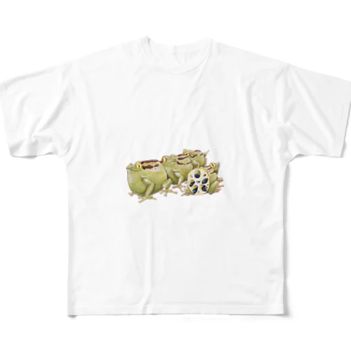 レンコンガエル All-Over Print T-Shirt