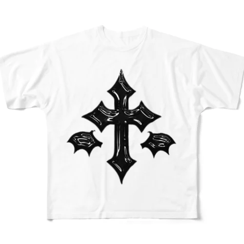 十字架(Black.ver) フルグラフィックTシャツ