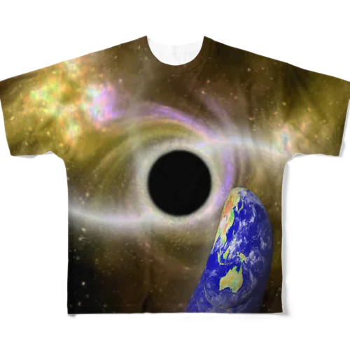 ブラックホール🛸 All-Over Print T-Shirt