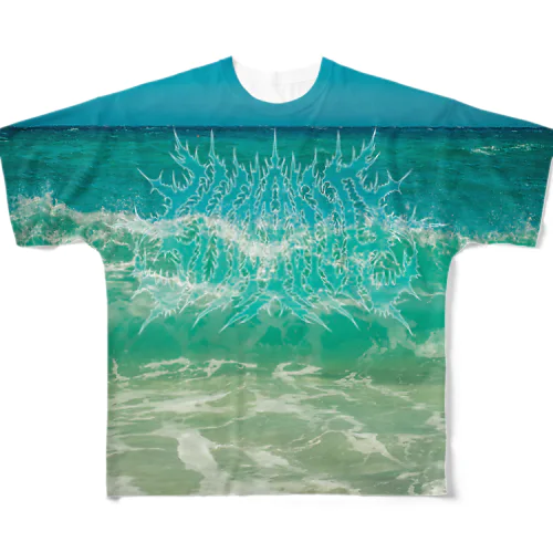 DEATH SUMMER BEACH💀 フルグラフィックTシャツ