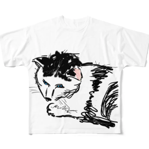 うちの猫 フルグラフィックTシャツ