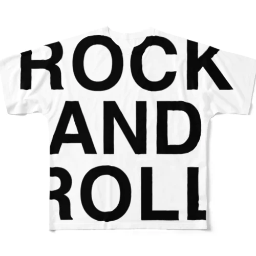 ROCK AND ROLL-ロックアンドロール- フルグラフィックTシャツ