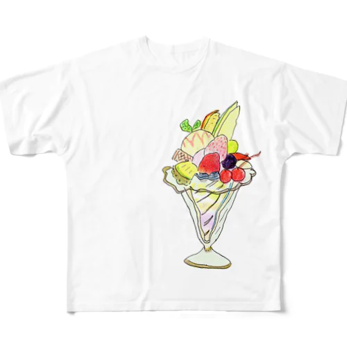 パフェ フルグラフィックTシャツ