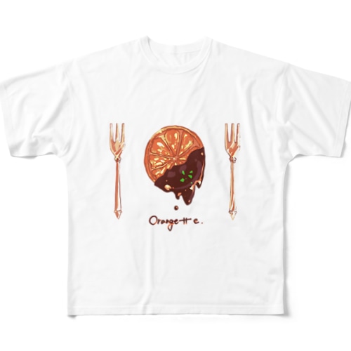 苔京印　オランジェットグッズ All-Over Print T-Shirt
