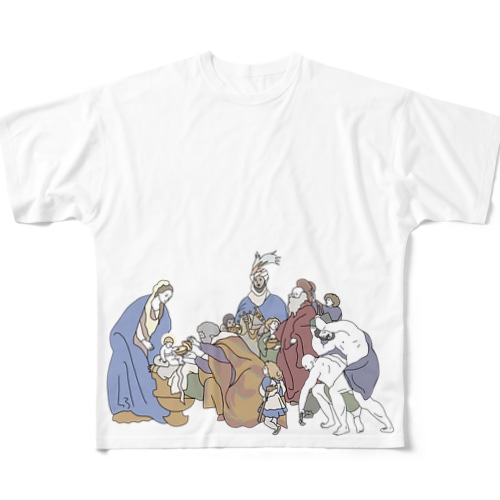 ルーベンス東方三博士 All-Over Print T-Shirt