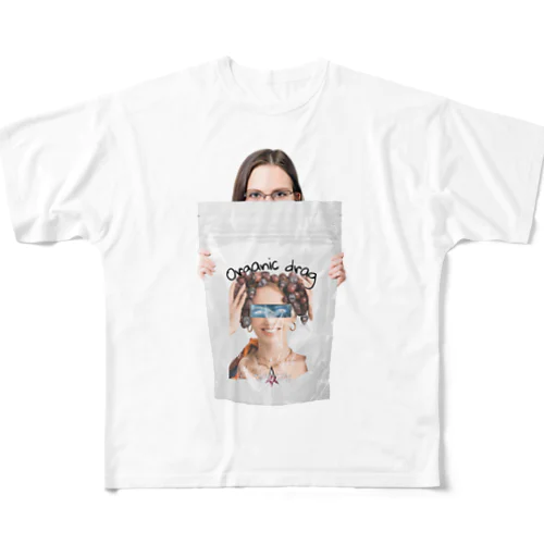 INVOLVE organic drag All-Over Print T-Shirt