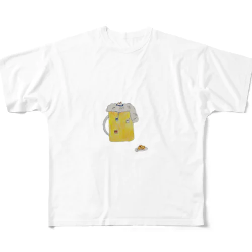 ねこぼうけん隊ビールの旅 フルグラフィックTシャツ