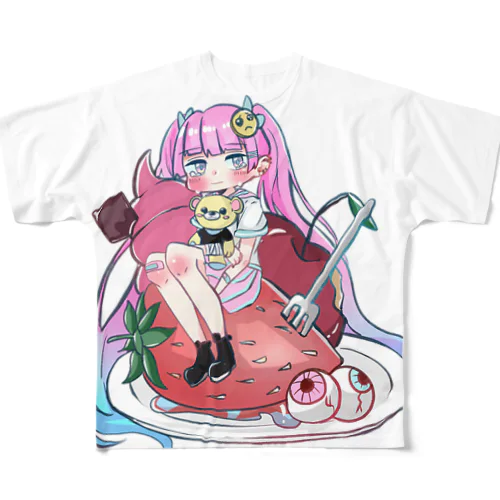 メンヘラちゃん フルグラフィックTシャツ