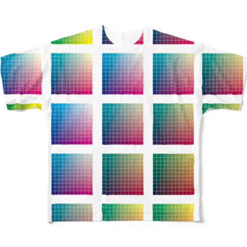 カラー All-Over Print T-Shirt