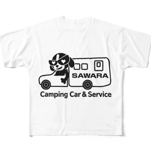 佐原自動車　キャンピングカーロゴ フルグラフィックTシャツ