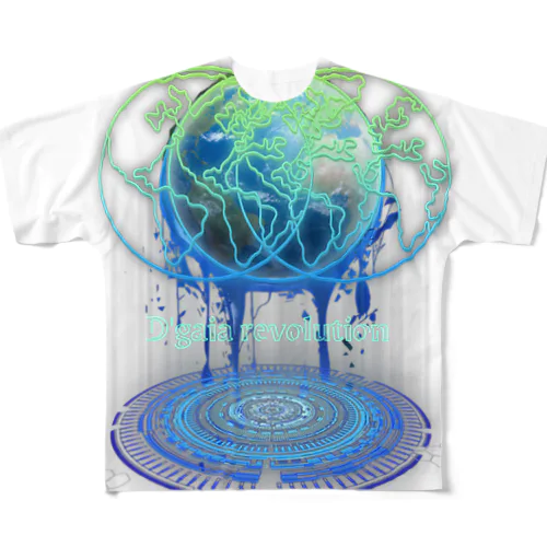 D’gaia revolution 覚醒 All-Over Print T-Shirt