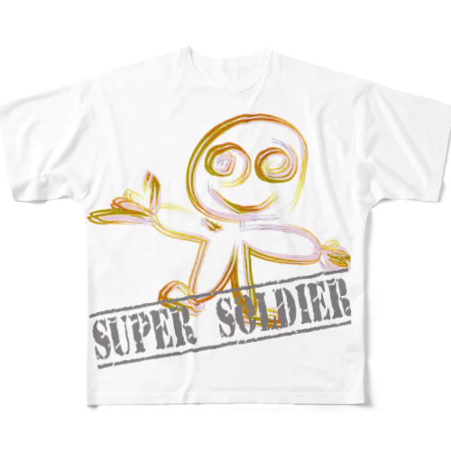 SUPER 　SOLDIER フルグラフィックTシャツ