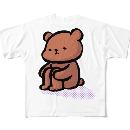 しょんぼりくまさん フルグラフィックTシャツ