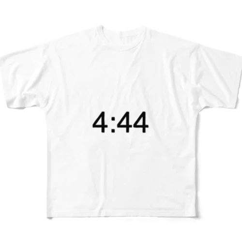 エンジェルナンバー　4:44 フルグラフィックTシャツ