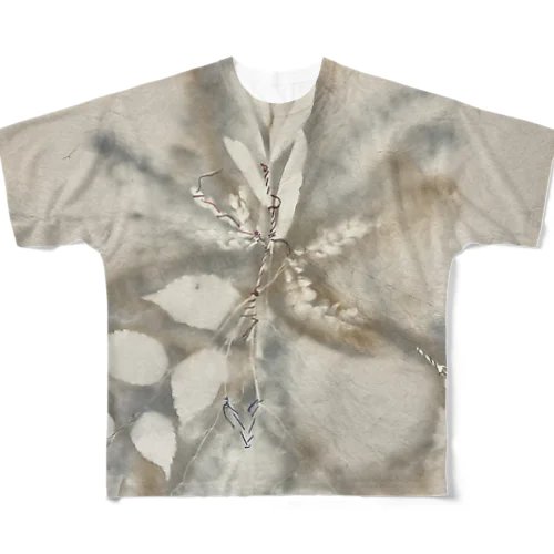 Botanical / embroidery & stencil  All-Over Print T-Shirt