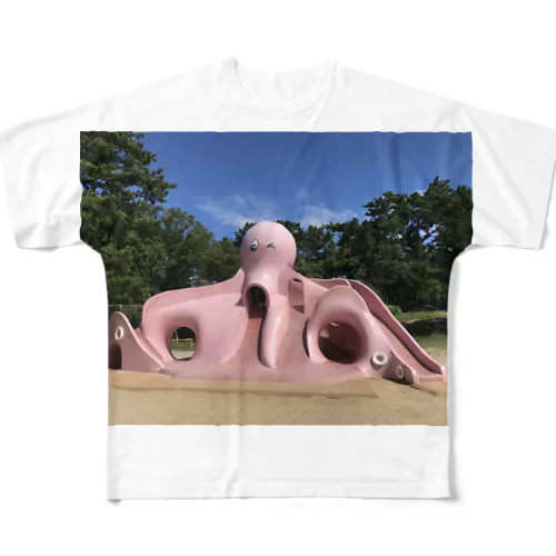 公園のたこ All-Over Print T-Shirt