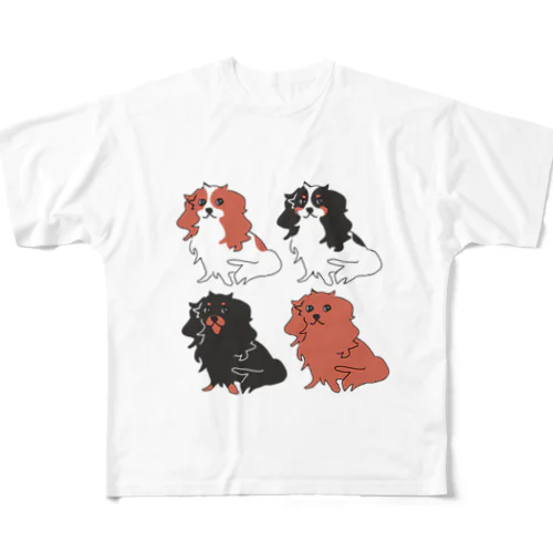 キャバリア4カラー フルグラフィックTシャツ