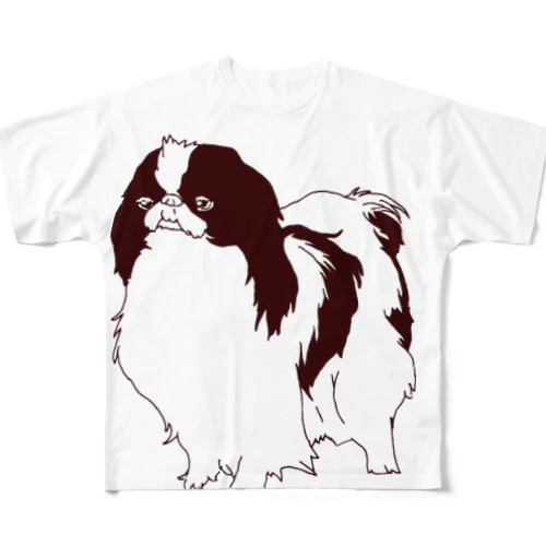 犬のちん All-Over Print T-Shirt