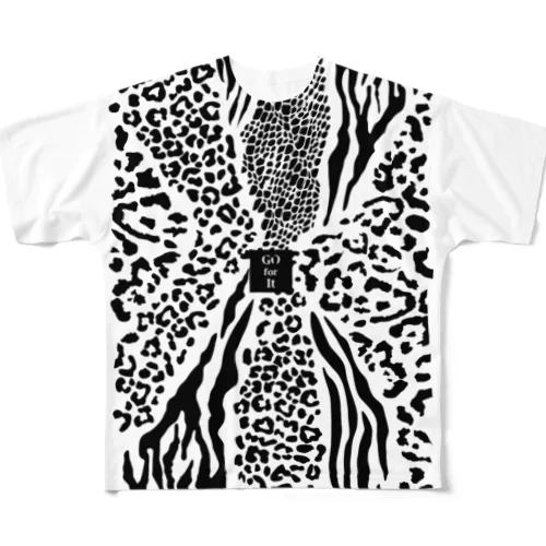 ヒョウ柄で応援してます！ Va.4 All-Over Print T-Shirt