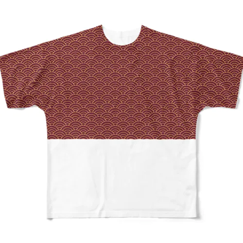 小豆模様 All-Over Print T-Shirt