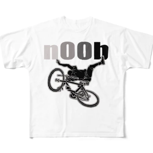 noob(ヘッタクソ)クロ フルグラフィックTシャツ