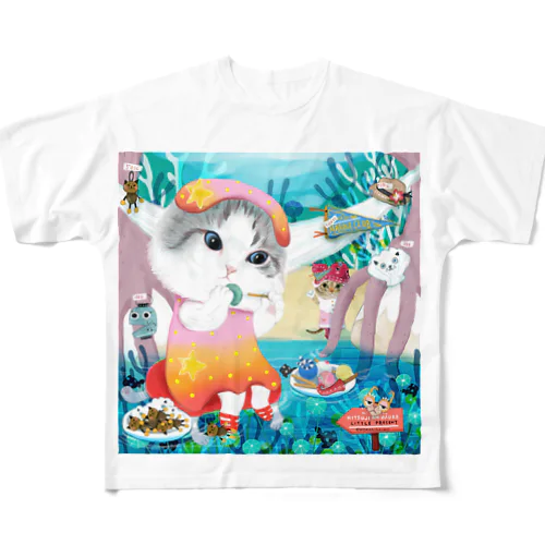 羊のムレサリー All-Over Print T-Shirt